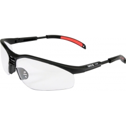 Okulary ochronne bezbarwne, regulowane zauszniki