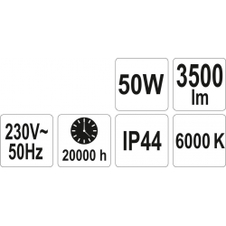 Reflektor diodowy 50W 3500lm COB
