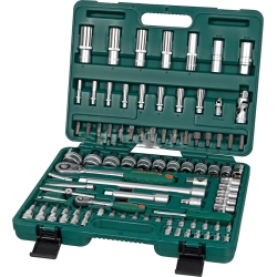Zestaw narzędziowy 1/4'' + 1/2'' 94szt.