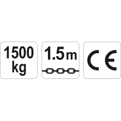 WCIĄGNIK ŁAŃCUCHOWY-DŹWIGNIOWY 1,5T ,WYSOKOŚĆ PODNOSZENIA 1,5m