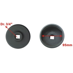 Nasadka 3/4'' owalna 95mm do piasty tylnego koła BPW 6.5-9T