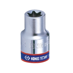 Nasadka krótka gwiazdkowa 1/4'' E4 24mm, CHROM