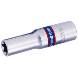 Nasadka długa gwiazdkowa 3/8" E14 - 63mm, CHROM
