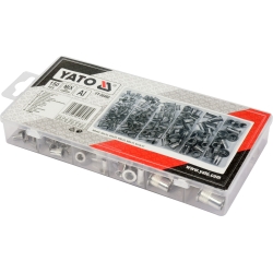 Zestaw aluminiowych nitonakrętek M3-M10
