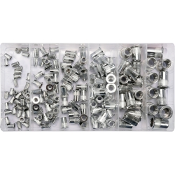 Zestaw aluminiowych nitonakrętek M3-M10