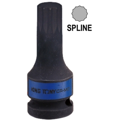 Nasadka krótka udarowa 1/2'' z końcówką SPLINE M12 długość 60mm