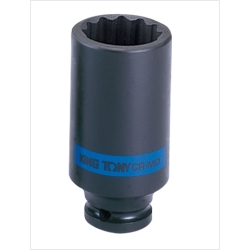 Nasadka długa udarowa cienkościenna 1/2" 20mm x 80mm, 12-kąt.