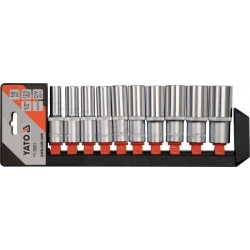 Zestaw nasadek długich 1/2" 10-24mm 10cz.