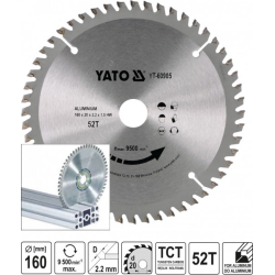 TARCZA WIDIOWA DO ALUMINIUM 160X52TX20MM