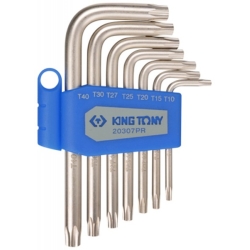 Komplet imbusów 7szt. TORX T10 - T40 uchwyt plastikowy