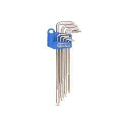 Komplet imbusów 9szt. TORX T10 - T50 extra długie uchwyt plastikowy