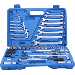 Zestaw narzędziowy 1/4" + 1/2" 72cz.