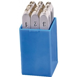 Znaczniki (NUMERATORY) cyfrowe 0-9 standard 12mm w zestawie