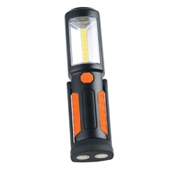 Latarka 2W COB LED + 3 LED na baterie 3xAAA