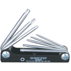 Komplet imbusów 8szt. TORX T9 - T40 uchwyt scyzoryk