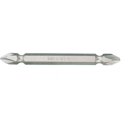 Bit dwustronny do wkrętarek 1/4'' uchwyt krzyżak PH2x50mm niklowany