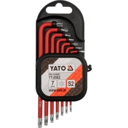 Klucze imbusowe powlekane TORX T9-T30 7cz.