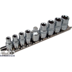 Klucze nasadowe TORX komplet E5-E16 9cz.