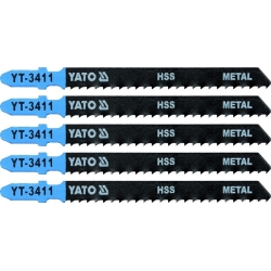 Brzeszczoty do wyrzynarek TYP T HSS do metali 8 TPI 5szt.