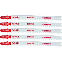 Brzeszczoty do wyrzynarek TYP T BI-METAL 10-5 TPI do drewna i metalu 5szt.