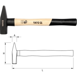 Młotek ślusarski DIN1041 400g L-310mm