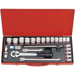 Nasadki 1/2" 24cz. krótkie 12-kątne CALOWE 3/8"-1.1/4"