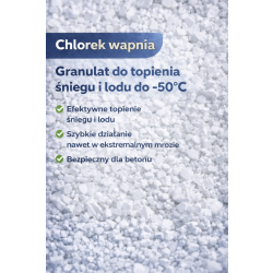 Granulat do topienia śniegu i lodu -50°C Alaska Ultra 5kg Chlorek wapnia