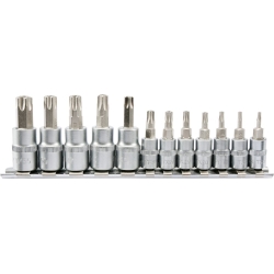 Zestaw kluczy trzpieniowych TORX security 1/4'' T8-T30 3/8'' T40-T55 12cz.