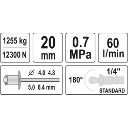 NITOWNICA PNEUMATYCZNA 4,0 - 6,4MM