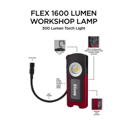 Lampa Warsztatowa FLEX 1600 Lum, 4400 MAh