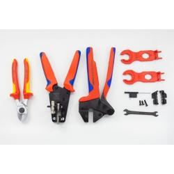 Narzędzia do montażu instalacji fotowoltaicznych w zestawie Knipex