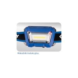 LATARKA CZOŁOWA 3W COB LED z czujnikiem ruchu