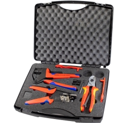 Narzędzia do montażu instalacji fotowoltaicznych w zestawie Knipex