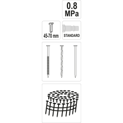GWOŹDZIARKA BĘBNOWA NA GWOŹDZIE 45-70MM ŚRED. 2,3- 2,9MM