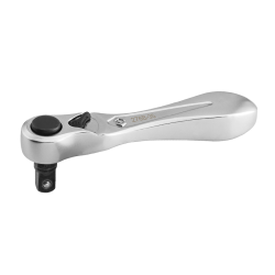 GRZECHOTKA MINI 1/4" 60 ZĘBÓW Z UCHWYTEM DO BITÓW 1/4" 87.6mm + UCHWYT 1/4