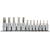 Zestaw kluczy trzpieniowych TORX security 1/4'' T8-T30 3/8'' T40-T55 12cz.