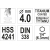 WIERTŁO DO METALU HSS-TiN 4MM HEX
