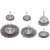 ZESTAW SZCZOTEK Z TRZPIENIEM 6SZT INOX NA WIERTARKĘ